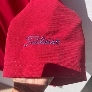 FootJoy Titleist Red Polo Shirt SZ XL